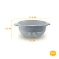 thumbnail image 2 of YBM Home Deep Plastic Colander for Washing and Draining Pasta, 14 inch, 2 of 3