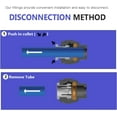 thumbnail image 5 of 3/8" OD to 3/8" OD Push Fit Straight Union Quick Connector – RO Fittings for Reverse Osmosis Water Filter, Fridge, Water Purifier, Aquarium, Ice Maker, Coffee Machine (Pack of 10), 5 of 5