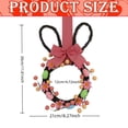 thumbnail image 3 of ERTZAE Bow Wreath Wall Door Hanger,Spring Easter Bunny Ornament with Wreath & Bow,Festival Scene Decoration,Easter Bunny Wreath with Elegant Bow,Versatile Door or Wall Hanger for Spring Festive Decor, 3 of 9