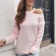 thumbnail image 4 of Suéter con tiras huecas para mujer Suéter suelto de manga larga para otoño e invierno para mujer Pompotops hdfakjf10653, 4 of 6