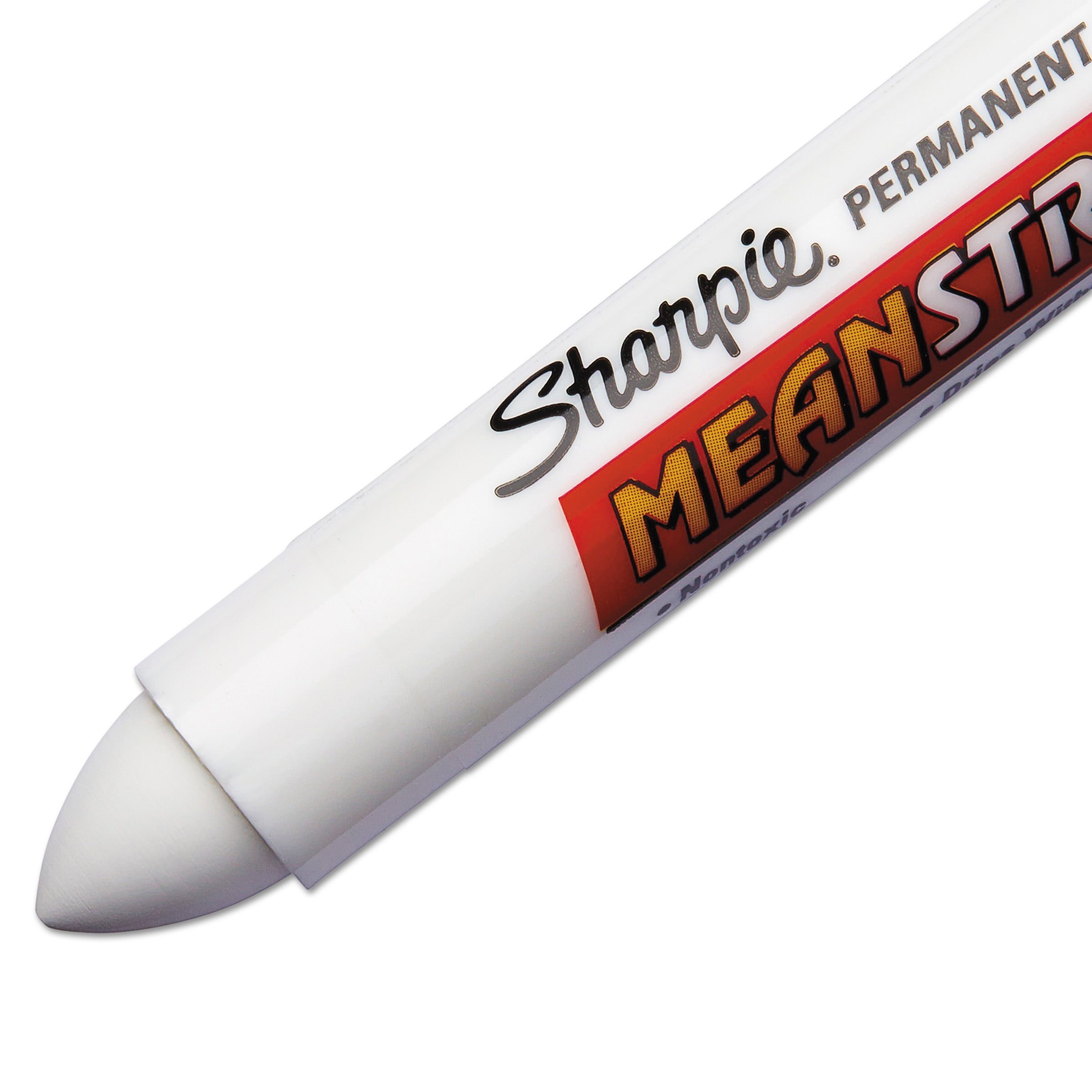 Sharpie Mean Streak Marking Stick, Bullet Tip, White, 1 Count