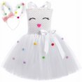 thumbnail image 3 of Vestido de conejito de Pascua para niñas pequeñas, vestido de princesa con tutú para niñas, disfraz de conejo blanco para niñas, ropa de fiesta de cumpleaños y Halloween, 3 of 5