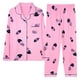 RKSTN Pyjama pour Femmes Ensembles Légers Imprimés Floraux Décontractés à Manches Longues avec Pantalons Longs Amples Deux Pièces Pajamas Set – image 1 sur 2