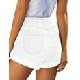 thumbnail image 4 of ONLYSHE Shorts with Pockets High Waisted Denim Shorts White for Women XXL, 4 of 4