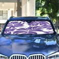 thumbnail image 4 of ALAZA Tropical Leaf-n5 Windshield Sun Shade Car Foldable Sun Visor Block UV Rays Protector 55"x27.6", 4 of 8