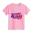 thumbnail image 4 of Qopobobo Girls Shirt Toddler Girl Shirt Girls Casual American Flag Tshirts Cotton Tee Shirts 4th of July Patriotic Graphic Tees Summer Cute T-Shirts Black Pink,7-8 Years, 4 of 4