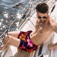 thumbnail image 2 of luoweisi Men's Beach Shorts Quick Dry Swim Trunks with Mesh Lining Flower S, 2 of 5
