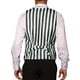 thumbnail image 3 of Chaleco de Negocios INSPIRE CHIC para Hombre, Corte Slim Fit, Sin Mangas, Estampado a Rayas, Color Negro, 3 of 5