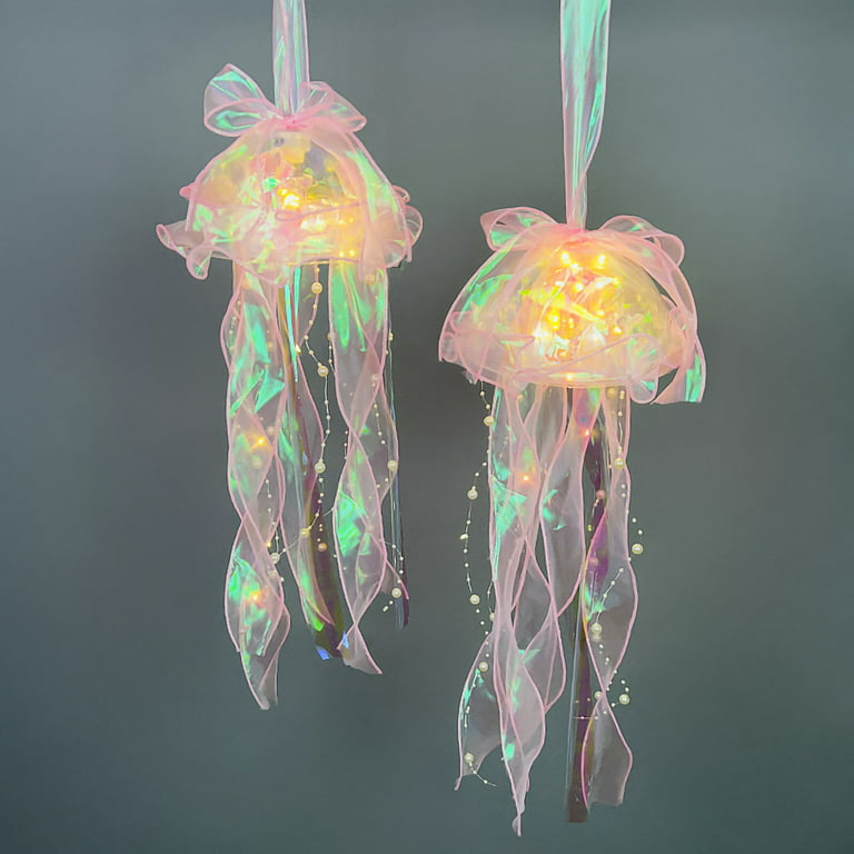 DIY Jellyfish Night Light - Create Your Own Glowing Decorative Plastic Lamp  with this Multipurpose Material Kit and Use it as a Unique Photo Prop