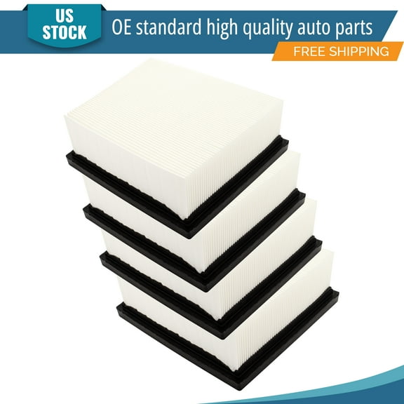 YXPCARS 4PCS Front Engine Air Filter for Ford Fiesta 2011-2019 1.6L 1.0L, New Air Filter Replacement (CA10997)