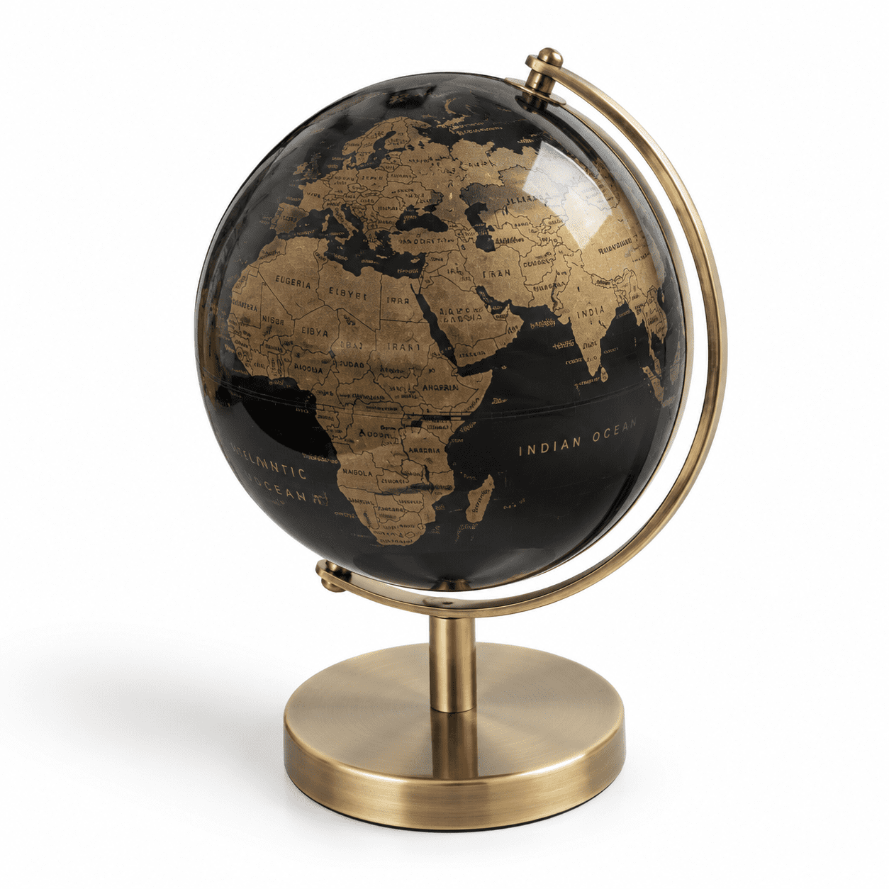 6 Inch Black World Globe For Adults Luxury Vintdesk Decor With Metal Stand Decorative Office Home Library Study Roomal Earth Inte