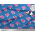 thumbnail image 3 of Soimoi Tissu en Poly Georgette Design Quatrefoil, Feuilles & Roses Imprimé Floral 1 Yard 42 Pouces de Large, 3 of 3