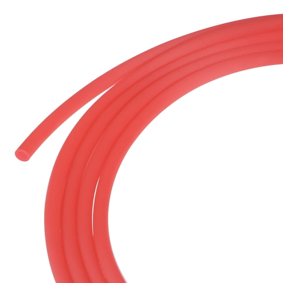 Uxcell 11 Yards 2mm Red Rubber Cord Hollow for Bracelet Necklace Craft Making