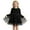 Black, variant on Girls Dresses Sequin Bowknot Tutu Dress Toddler Tulle Sparkly Long Sleeve Fall Winter Party Dress Flower Girl Dress for Age 7-8 Years Girl, Black