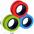 thumbnail image 2 of Magnetic Rings Toys for Adults and Kids Children | Stress Relief – Fidget Rings with Portable Fidget Box – Green, Orange and Red, 2 of 2