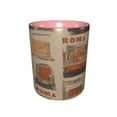 thumbnail image 2 of Roma Retro Car Coffee Mug Fun Custom Ceramic Mugs 11oz Pink, 2 of 5