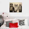 thumbnail image 4 of COMIO Canvas Wall Art Three Owls Gold Framed Canvas Print Artwork Bird Modern Wall Art Paintings for Living Room Kids Room Bedroom Bathroom Modern Home Decor 20x16in, 4 of 4