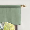 thumbnail image 2 of Martha Stewart Lucca Velvet Scallop Single Valance, 50"W x 18"L, Loden Green, Indoor, Polyester, Adult, 2 of 11