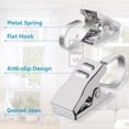 thumbnail image 3 of Curtain Clips, Sopito 100pcs Small Metal Curtain Clips with Hooks for Home Window Craft Displays and Outdoor Supplies, Silver, 3 of 5