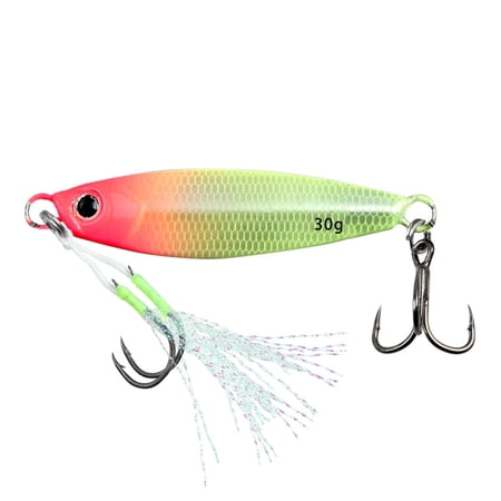 Luminously Fishing Baits Fishing Jigs Metal Fishing Lures Spinner Long Casting Jigging Spoon Lure Hard Swimbait Enduring