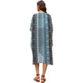 thumbnail image 6 of WIHOLL Women's Cover Up Floral Print Kimono Cardigan Loose Casual Blouse Summer Swimsuit Beach, 6 of 10