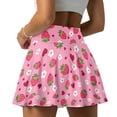 thumbnail image 5 of KUIFORTIStrawberry Cute Golf Skirts for Women Durable Lightweight High Waisted Golf Skort with 2 Pockets Comfortable Summer Clothes for Women Athletic Dressy Casual, 5 of 7