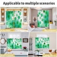 thumbnail image 5 of St. Patrick's Day Kitchen Curtains Window Panels, Watercolor Country Green Lucky Clovers Insulated Window Treatment Curtain, Grommet Curtains for Bedroom/Living Room/Bathroom, 2 Piece 52"Wx72"L, 5 of 8