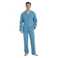 thumbnail image 3 of GLOBAL Mens Cotton Knit Sleepwear Matching Pajamas Set for Couple Loungewear,Sizes S to XXL, 3 of 6
