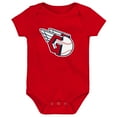 thumbnail image 2 of Newborn & Infant Red/White/Heather Gray Cleveland Guardians Biggest Little Fan 3-Pack Bodysuit Set, 2 of 4
