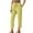 Yellow2, variant on Plebaso Capri Pants for Women Straight Leg Cotton Linen Casual Capris Plain Cropped Pants with Pockets
