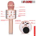 thumbnail image 4 of 5 Core Microphone Wireless Karaoke Mic With Speaker 3 in 1 Portable Bluetooth Microfono Inalambrico, 4 of 5