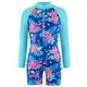 thumbnail image 2 of Odeerbi 4-12 Años Trajes de Baño de Manga Larga Con Lycra Para Niñas Traje de Baño de Una Pieza Para Entrenamiento En Verano Traje de Baño Hawaiano de Surf Con Estampado Floral, 2 of 9