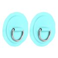 thumbnail image 4 of D-Ring Pad, 2pcs Deck Accessories PVC D Patch Long Service Life Reusable  for PVC Inflatable Boat Kayak Canoe for Roof Racks Trailers Ground Sheets Yellow,Blue,Red,Emerald, 4 of 7
