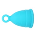 thumbnail image 4 of Copa menstrual de silicona para mujer, suave, elástica, reutilizable, herramienta para el cuidado corporal femenino, azul, talla S, 4 of 14