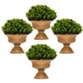 thumbnail image 1 of Gymax 4-Pack Artificial Plants Fake Mini Potted Plant Small Greenery Decor for Indoor, 1 of 10