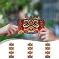 thumbnail image 1 of JWshufel 12 Pcs Enveloppes en Papier Rouges avec Motif Estampage en Feuille d'Or pour Cadeau de Festival de Printemps, Argent, Famille et Amis, Bénédictions Traditionnelles pour Mariages et Anniversaires, 1 of 6