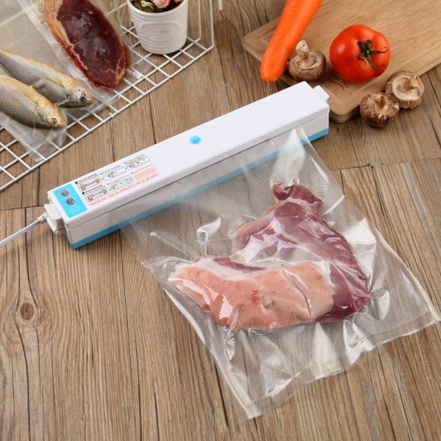 HLONKCompact Vacuum Sealer Machine for Airtight Food Storage with Enhanced Suction Power and One-Click Operation White