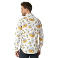 thumbnail image 3 of Men's Suitmeister Button Up White Beer Shirt, 3 of 3