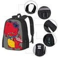 thumbnail image 3 of Daiia Dinosaur Super Hero Cartoon Backpack for Men and Women -Durable Backpack Large Capacity, Water-Resistant Bag with Adjustable Straps and Laptop Compartment, 3 of 7