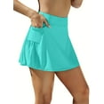 thumbnail image 1 of Jupe de Bain pour Femmes avec Culotte Intégrée Bas de Bikini Robe de Plage Courte, 1 of 7