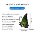 thumbnail image 3 of Mariposa Alimentada Por Energía Solar, Estatuas De Mariposa De Metal Para Exteriores, Luz Led Para Jardín Al Aire Libre, Luz Solar, Estatua De Decoración Artística Para Patio sonducket HA045715-03, 3 of 6