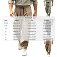 thumbnail image 1 of Guluxicc Athletic Pants for Men Elastic Waist Drawstring Long Straight Leg Trousers for Gym Workout Everyday Summer Fall, 1 of 3