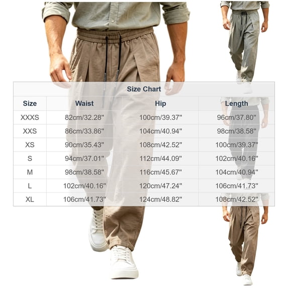 Guluxicc Athletic Pants for Men Elastic Waist Drawstring Long Straight Leg Trousers for Gym Workout Everyday Summer Fall