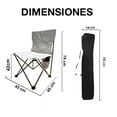 thumbnail image 4 of Conjunto de 4 Sillas Plegables de Camping y Playa CJR con Mesa Blanco, 4 of 9