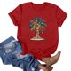 thumbnail image 2 of Blusas de Manga Corta para las Mujeres Divertida Impresión Cuello Redondo Camiseta Vintage, Blusas de Primavera para las Mujeres, 2 of 6