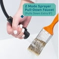thumbnail image 6 of White 18 Gallon Utility Sink with Black Coil Pull-Down Faucet Luxe Edition, 6 of 11