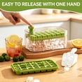 thumbnail image 5 of Ice Cube Tray for Freezer, 64 Pcs Ice Cube Mold with Lid and Bin Ice Container with Ice Scoop Ice Mold for Whiskey Cocktail, Tea, Coffee, 5 of 6