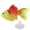 Green, variant on Yajisi Artificial Glowing Fish Silicone Simulation Goldfish for Aquarium Fish Bowl Decoration (5.5 inches / 14 cm) - Red
