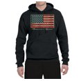 thumbnail image 2 of Wild Bobby, American Game Flag Baseball Bat, Sports, Unisex Graphic Hoodie Sweatshirt, Black, Small, 2 of 3