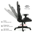 thumbnail image 3 of Gaming Chair with Zodiac Star Sign, Libra Astrology Logo Ergonomic Computer Chair with Headrest Lumbar Support Recliner Height Adjustable Swivel Office Desk Chair, Constellation, 3 of 7